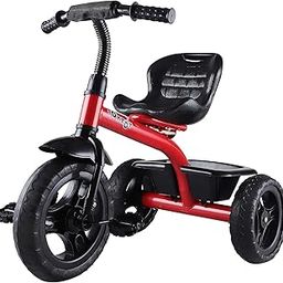 JoyRide Pluto Plug N Play Baby Tricycle for 12 Months to 6 Years | Tricycle with Big Seat & Storage Basket for Kids/Boys/Girls/Carrying Capacity Upto 30kgs (Red)-image-56