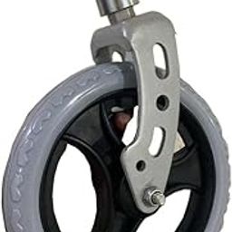PMPS Made in India 8 inch Front Wheel + Front Fork + Bearing, Wheelchair Assembly Solid Wheel Swivel Caster, Manual Wheelchair Accessories (Size : 8inch)-1 Pc only-image-24