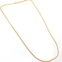 JewarHaat Chain Gold Plated Simple Look Plain Chain Jewelry Daily Use for Men Women, Boys Girls, Unisex-image-76
