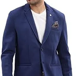 showoffff Men's Single Breasted Slim Blazer-picture-47