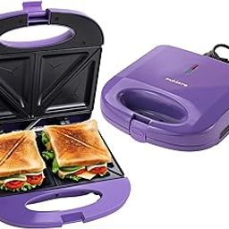 The Better Home FUMATO Presswich 750W Sandwich Maker | 2 Slice Grill | Non-Stick Plates | Power Indicator | Toast and Make | Bread Maker | 1 Yr Mfgh Warranty (Purple Haze)-2