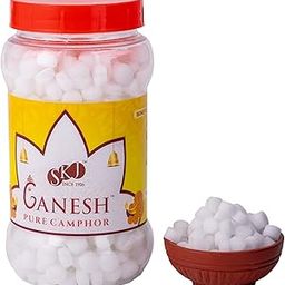 GANESH PURE CAMPHOR Round Tablets - 100% Natural & Organic Camphor for Puja, Aromatherapy & Air Purification | Long-Lasting| 250g Jar-image-19