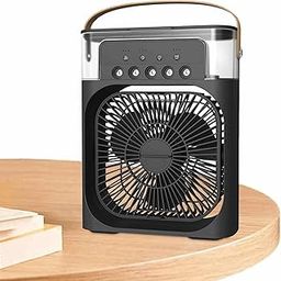 KIDSDELIGHT Portable Air Conditioner Fan [4 In 1] | Water Cooler Mini Cooling Spray With Mini Air Conditioner | 5 Cool Mist Personal, USB Quiet Cooler For Room Desk [Multicolor]-picture-24
