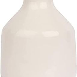 Mkd2 Rise Ceramic Flower Vase Pot, Small, White, 1 Piece for Home Decor, Living Room, Bedroom, Center Table and Office Decoration-image-15