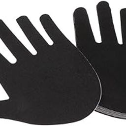 10 Pairs Self-Adhesive Nippleless Cover Disposable Bra Stiker Pasties Black-image-0