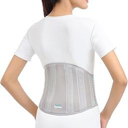 TYNOR Lumbo Support for Sports, Workout & Gym | Adjustable Back Support for Men & Women For Pain Relief & Comfort | Universal Size (Grey, 1 Unit)-image-45