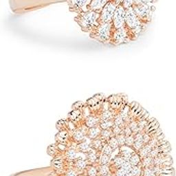 Set of 2 Rose Gold Cubic Zirconia Contemporary Adjustable Finger Rings For Women-ZPFK13454-49