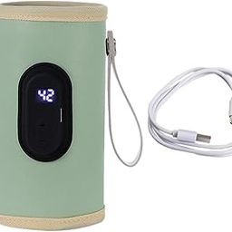 MERISHOPP Portable Bottle Warmer Milk Breast Milk Bottle Heater for Business Trip Home Green-image-25