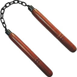 PMG Wooden nunchaku, Nun-Chucks (Wood Brown nanchaku, Set of 1, Beige)-image-71