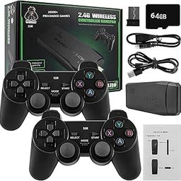 2025 New TV Gaming System | Plug & Play Video Game 4K Ultra HD Game Stick with 20,000+ Built-in Games, 9 Emulators & Wireless 2 Controllers for Kids (5 Years to 16 Years)-18