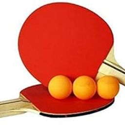 PR Table Tennis Set of 2 Racquets, 3 Ping Pong Balls-12