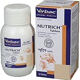 Virbac Nutrich Tablets 60 Pieces Minerals and Vitamins Supplement for Dog & Cat, 60 Count-picture-32