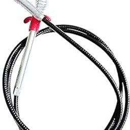 SHOPROAR Drain Pipe Cleaning Spring Stick, Hair Catching Drain Pipe Cleaning Claw Wire, Sink Cleaning Stick Sewer Sink Tub Dredge Remover, Spring Pipe Basin Cleaner Tool (160 cm)-image-20