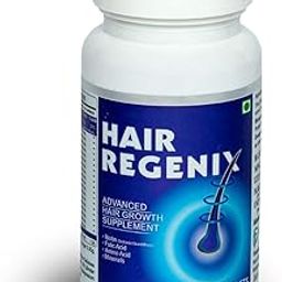 HAIR REGENIX Advanced Hair Growth Supplement I Biotin 10000mcg I For Hair Growth, Skin radiance and Stronger Nails I Fortified with Zinc,Calcium, Vitamin C and Saw Palmetto Extract I 30 Tablets-image-87