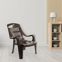 Nemi Agency Cello Comfort Relaxing Plastic Chair | Cello Chair | Plastic Chair | Brown Colour | Comfort Chair | Chairs (Set Of 2)-image-64