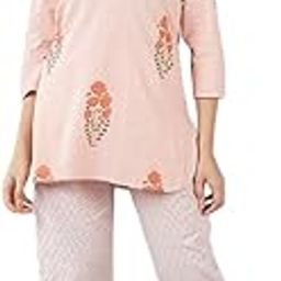 Cotton Printed Night Suit (VNWK1054_Orange)-image-90