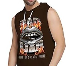 JUXER Mens wear Bad LIAR Hooded Sando for Casual wear Summer wear Fabric 100% Cotton Sleeveless Gym Wear Sando_(HODY-41-BR)-image-18
