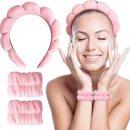 Facial Spa Headband for Women | Stylish Makeup and Face Wash Hair Band With Wrist Towel | Beauty Skincare Hairband-image-67