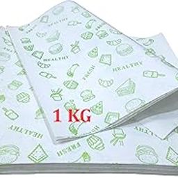1 Kg Food Wrapping Paper Sheets (270 Sheets, 11"x11" Inch): Ideal for Roti, Burgers, Sandwiches, Spring Rolls, Tiffin and Lunch Box Packing. Non-Stick Parchment Paper for Baking and Food Preservation.-image-9