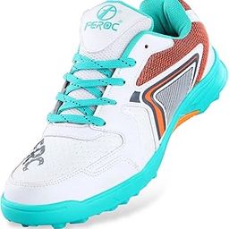 FEROC Fusion Cricket Shoe – PVC Sole for Men Boys Unisex Kids (C Green, UK Footwear Size System, Adult, Men, Numeric, Medium, 8)-image-31