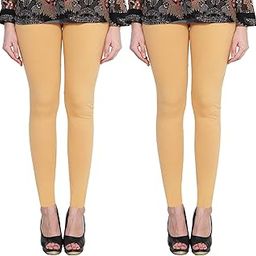 Premium_Cotton Lycra_Ankle Length Leggings_For Women/Girls/Ladies_Combo Pack of 2_(Dark Skin)-image-139