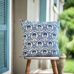 EARTHY INDIA Set of 2 Decorative Cotton Cushion Covers - Set of 2 (16 x 16, Carolina)-image-96