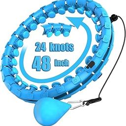Zorbo Smart Weighted Fitness Hoop for Adults Weight Loss, Infinity Hoop, 2 in 1 Adomen Fitness Massage Workout Equipment, Great for Adults and Beginners-image-59