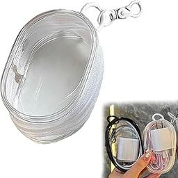 TUPERMAR Cable Storage Box, Travel Cable Organizer Transparent, Mobile Phone Charger Transparent Storage Organizer, Space-Saving Travel Accessories-image-26