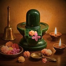 Benares Souvenirs Margaj Green Jade Shivling | Marakatha Green Aventurine Stone Shivling, Lord Shiva Lingam, Puja, Meditation, Spiritual Healing, Home Decor, Chakra Balancing - (50-60 Grams Approx)-picture-25