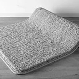 SR CREATIONS Super Soft Shaggy Anti Skid (40x60cm,Silver) Microfiber Bath Mat Washable Door Mat Quick Dry Water Absorbent Mat for Home/Bathroom/Bedroom/Kitchen/Floor Mat/Office-image-36