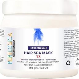 PURELOGICA Hair Spa Mask- T3 Hair Spa Smoothen texture,locks the moisture for Men and Women - 450gm-image-69
