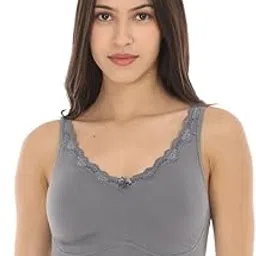 Adira | Bra for Regular Use | Cotton Bra | No Lift, Full Coverage Support | Wire-Free & Non-Padded | Seamless Cups with Lace Detailing | Hidden Side Panels, No Center Panel | Pack of 1-picture-33