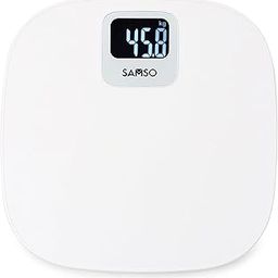 Digital Bathroom Scale Weight Machine for Body Weight I Strong ABS Build Body with Step-On Technology | Lightweight & Bright White LCD Display for Easy Readability (White-Pace)-2