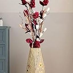 Beautiful Decorative Bouquet Handmade from Eco-Friendly Dried Plant Parts / Without Vase / Attractive and Classy / 50cm Bunch-image-47
