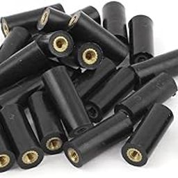KTM Healthcare® 25PCS M3 Brass Insert Thread 0.8" x 0.3" Insulated Standoffs Terminals-image-8
