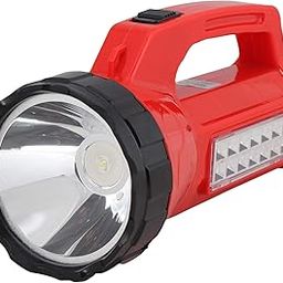Akari AK-5601 Rechargeable 2 W Laser Led, 200 Lumens Torch, with Additional emeregency Light 14 Ultra Bright SMD on The Side, Col Red/Blue/Orange/White, Any 1 PC Will be Send as per Availability-18