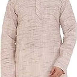 Men's Cotton Regular Kurta (part105_ Beige_42)-image-19