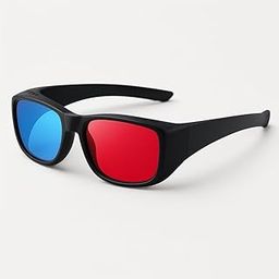 Red Blue 3D Glasses for Movies & Gaming | Anaglyph 3D Glasses with Comfortable Black Frame | Compatible with DVD, Blu-Ray, YouTube, PC & VR Content-image-5