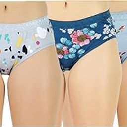 Pack of 3 Women Antibacterial Soft Hipster Panty for Regular Uses, Made of 100% Cotton, Grip Fit, Printed Comfortable Panties for Girls, Ladies-picture-5