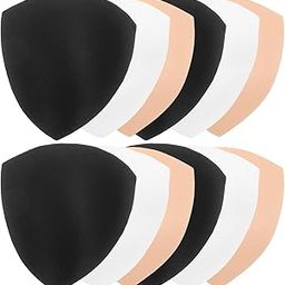 6Pairs Women Bra Pads Bikini Pads Bra Cups Inserts(White, Black, Beige)-image-50