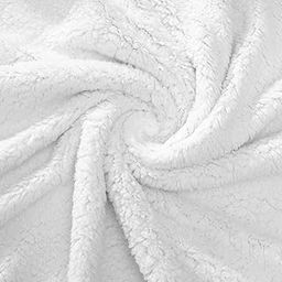 CottonFry Solid Fabric Cloth For Baby Photoshoot,Soft Toys Making,Art And Craft,Dresses,Jackets,Decoration Etc-1 Meter Length And 60+ Inch Pana(5M,White Sherpa)-image-31