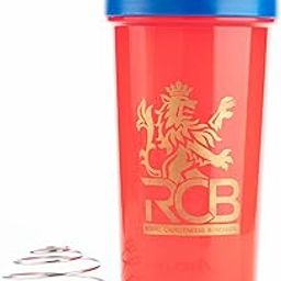Royal Challengers Bengaluru RCB Official Merchandise Gym Shaker for Protein Shake Leakproof Shaker Bottles for Protein, Preworkout & Bcaa Shake, Protein Shaker Bottle for Gym, Gym Bottle - Red-image-90