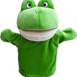 FunBlast Plush Animals Hand Puppet with Movable Open Mouth, Story Telling Animal FigureToy for Kids, Hand Puppet Toy, Soft Hand Puppets for Kids, Fun Play Learning Toys (Frog)-15