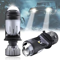 Spaiko Mini Projector Lens H4 Led Car Headlight Bulb, 100W 20,000 Lumens Super Bright White 6500K Headlight Conversion kit for Cars-24
