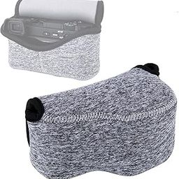 JJC OC-S1BG Mirrorless Camera Pouch for Sony A6300/A6000/A5100/A5000 with 16-50mm Lens, Fujifilm X-M1/X-T10/X-T20 with 18mm Lens, X30 X70, Panasonic LX100 & Sony RX1 RX1R II-image-53