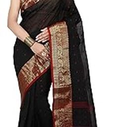 Women's pure Cotton Tant Saree without blouse piece-28