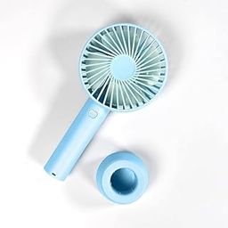 Mini USB Desk Fan, Small Personal Portable USB Battery/USB Operated Small Fan, for Travel, Office, with Stand & USB Cable, Random Color, Battry Not Included, Pack of 1-picture-12