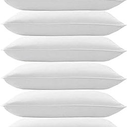 Microfiber Soft White Pillows | Pillows for Sleeping White - Pack of 6 (Size - 16x24 Inches Or 40x60 cm) Set of 6-13