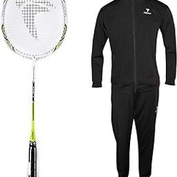 FLYPOWER BADMINTON RACKET AGNI 3 WITH TRACKSUIT FLY RUN BLACK SIZE 2XL-image-76