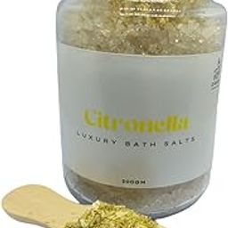 DEER Citronella Bath Salt 200g – Luxury Bath Soak with Essential Oils & Natural | Aromatherapy & Body Detox | Glass Jar with Cork Lid-image-26